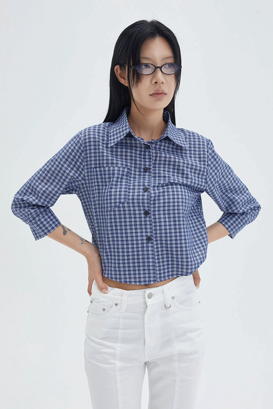 코튼 블렌드 니트